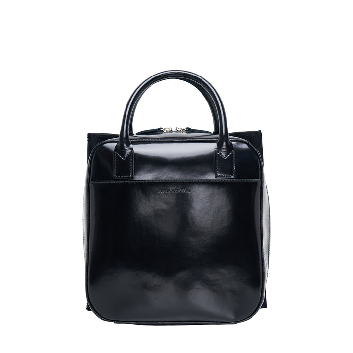 Glazed Leather Hairhide Crossbody