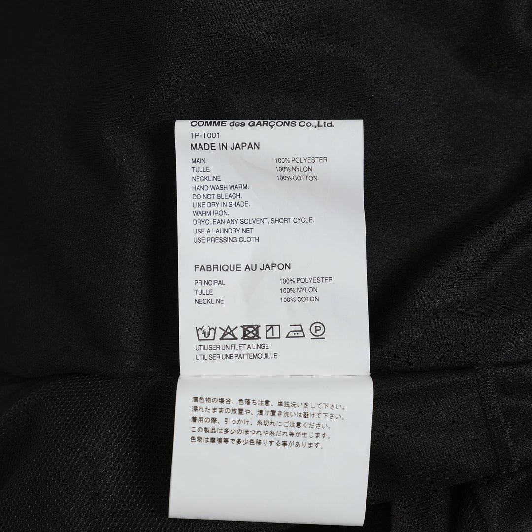 Polyester Tricot X Nylon Tulle Tee