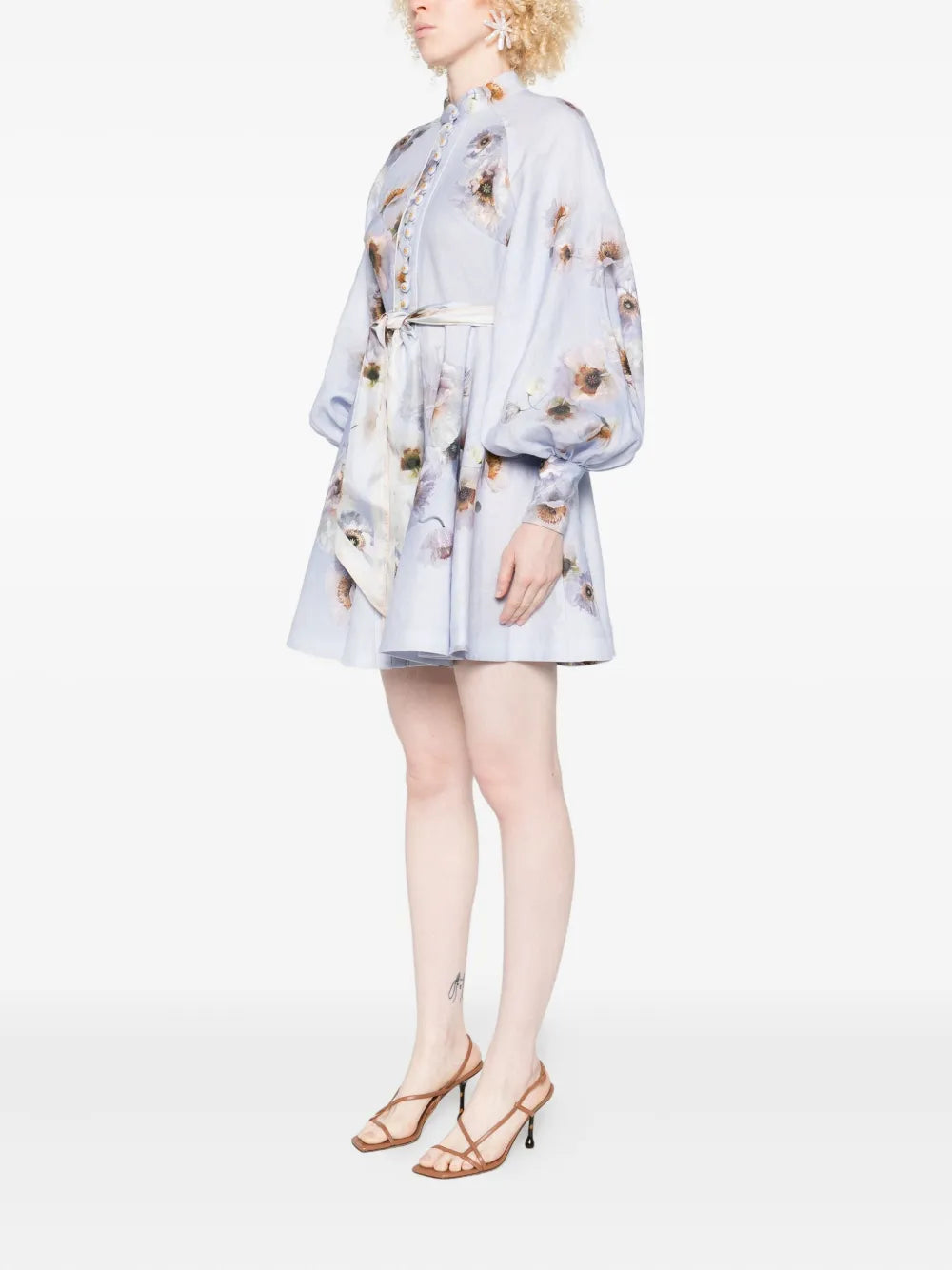 Hypnotic Buttoned Mini Dress