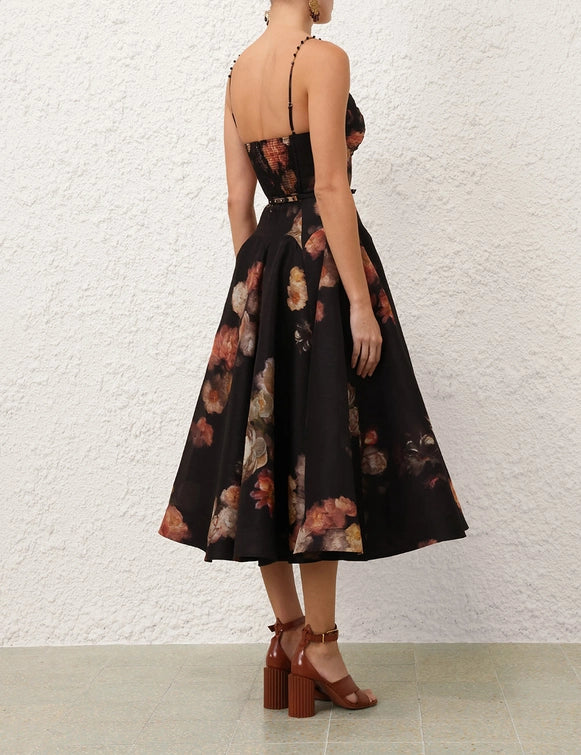 Hypnotic Twist Midi Dress