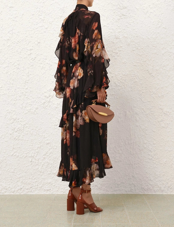 Hypnotic Asymetric Midi Skirt