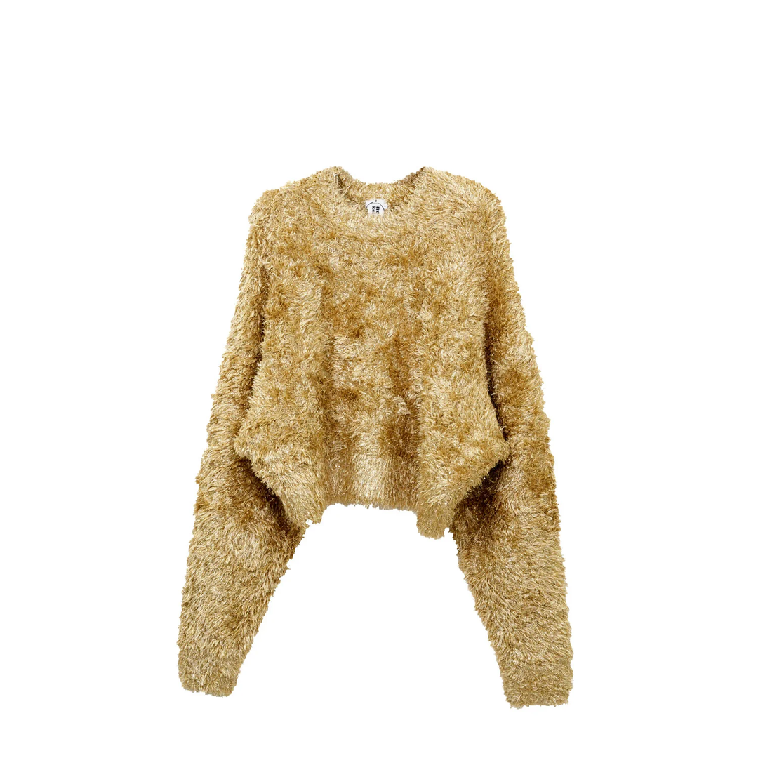 Polyester Lame Knit Top