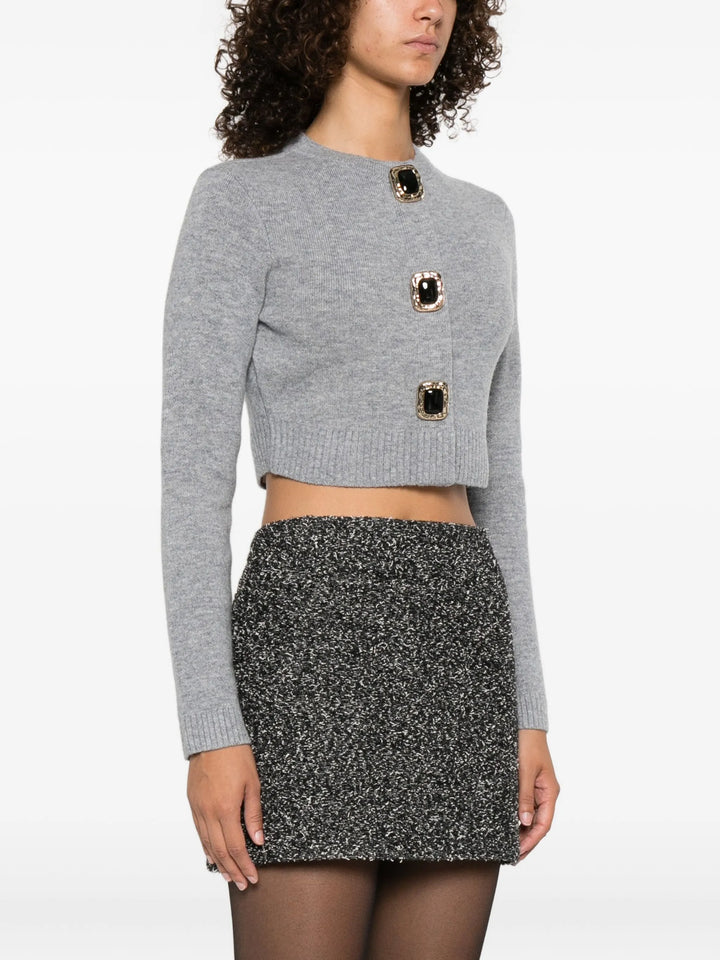 Grey Wool Cardigan
