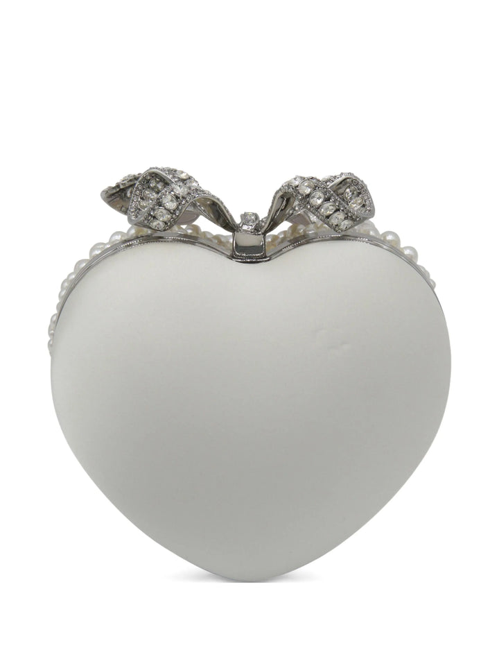 Pearl Heart Clutch Bag