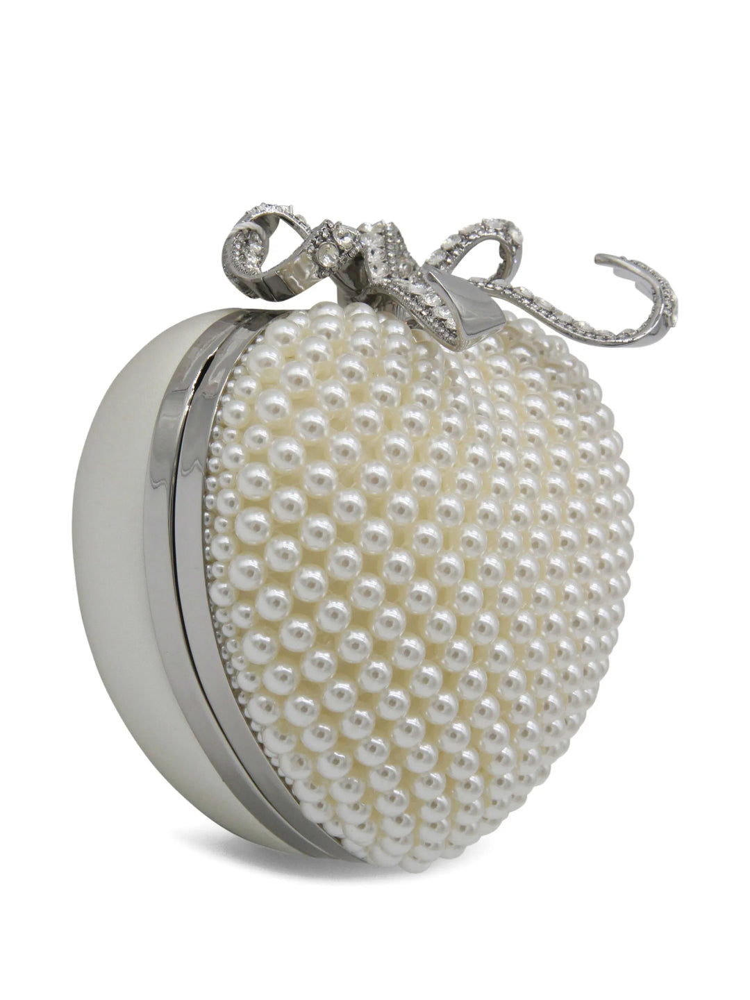 Pearl Heart Clutch Bag