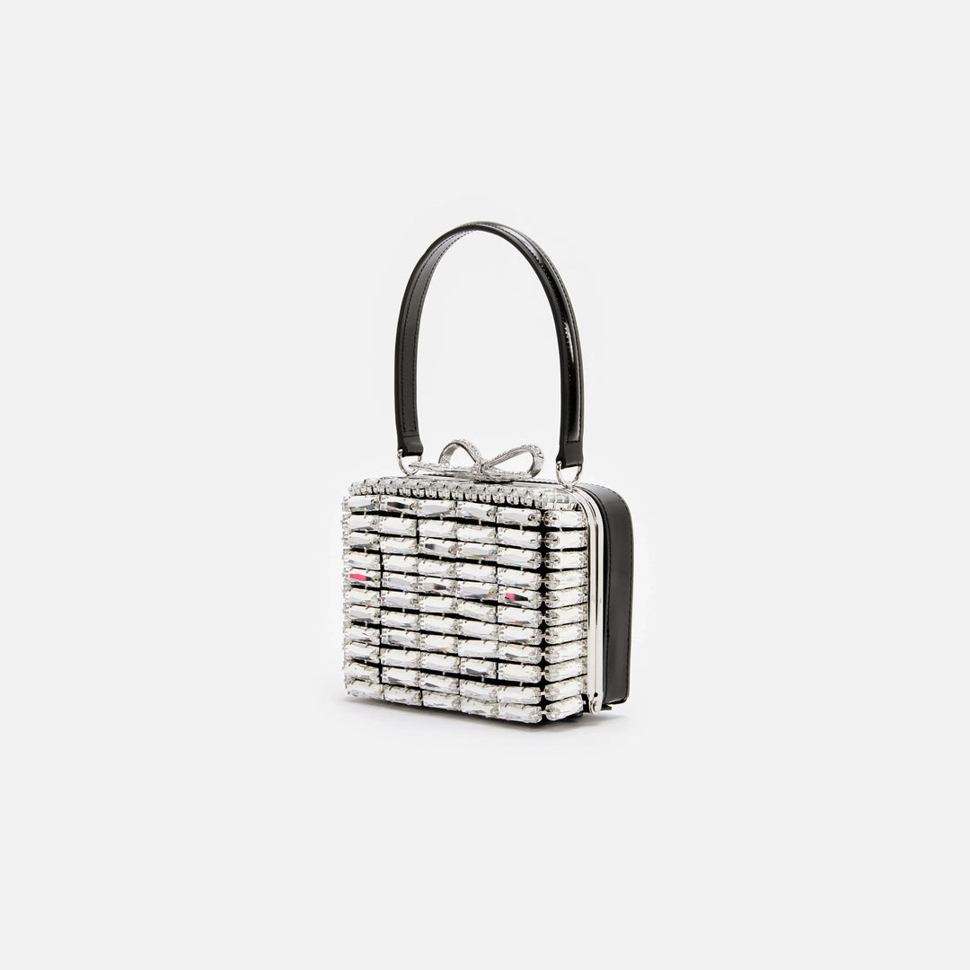 Silver Crystal Micro Bag