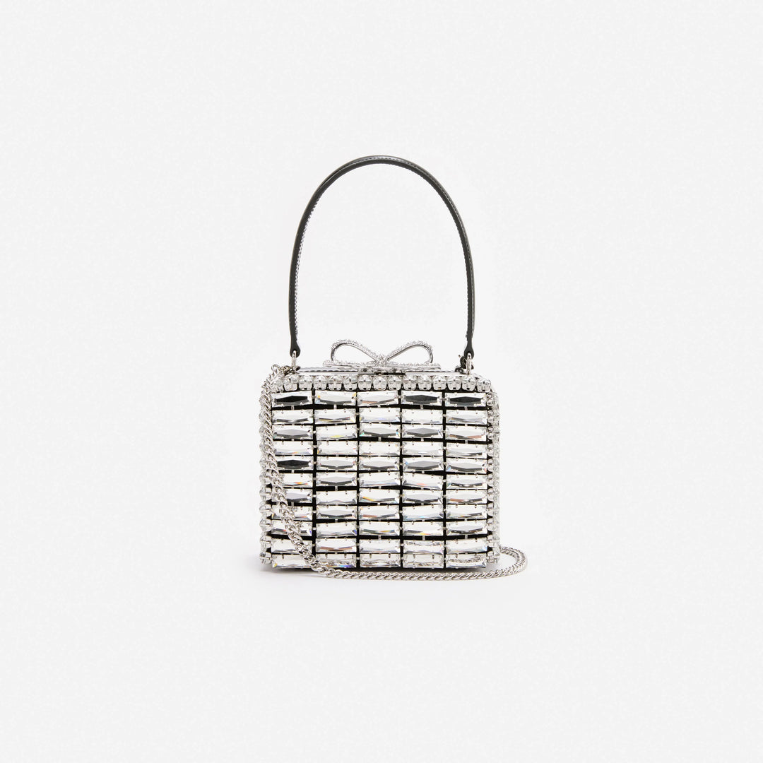 Silver Crystal Micro Bag