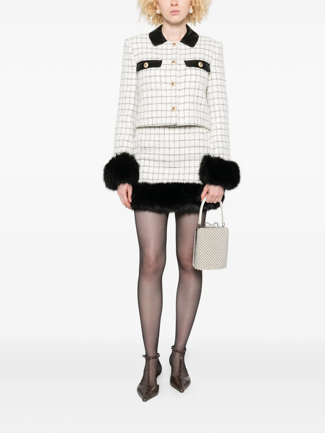 Pearl Embellished Mini Bag