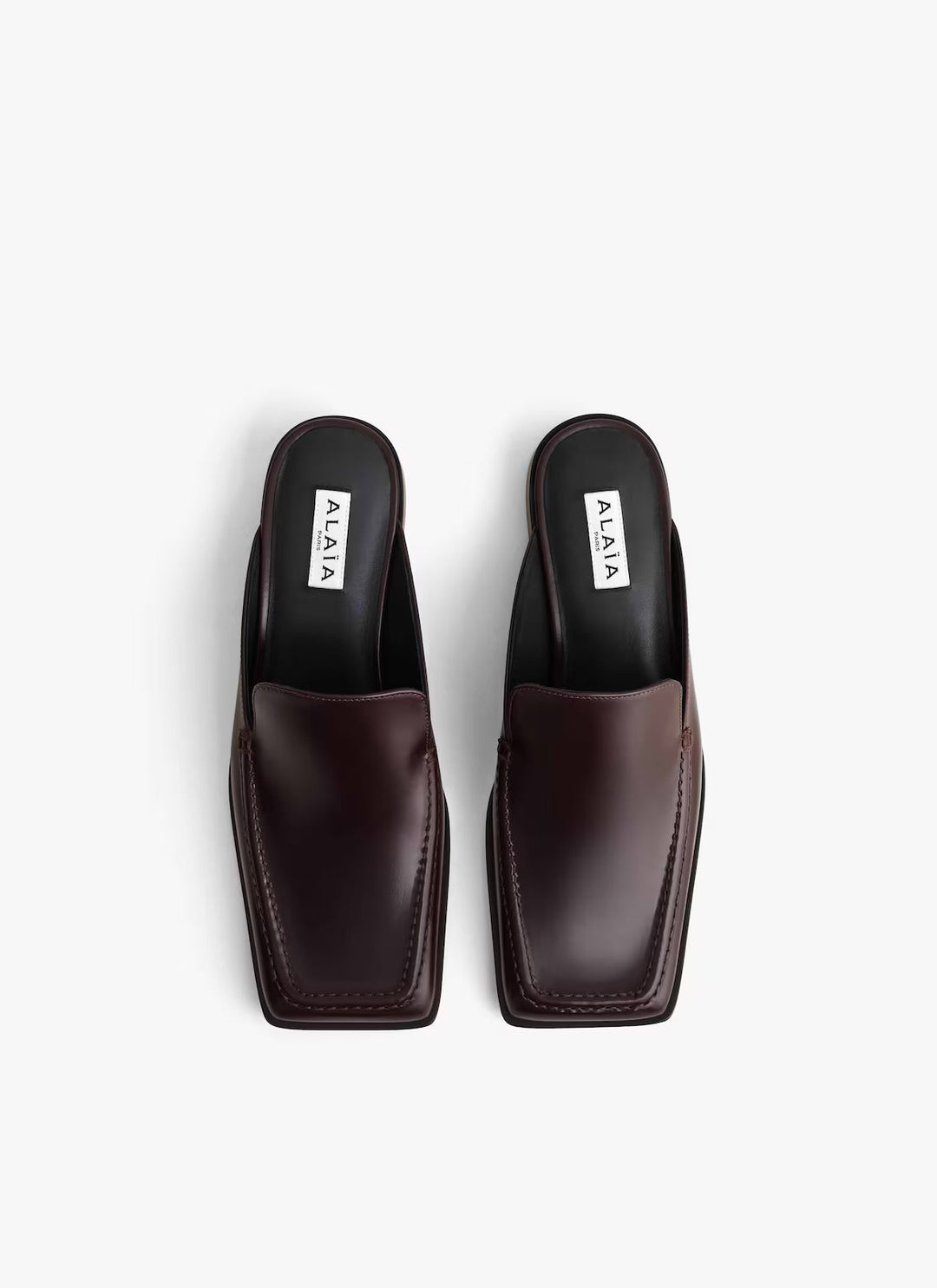 Loafer Mules 35 Brushed Calfskin