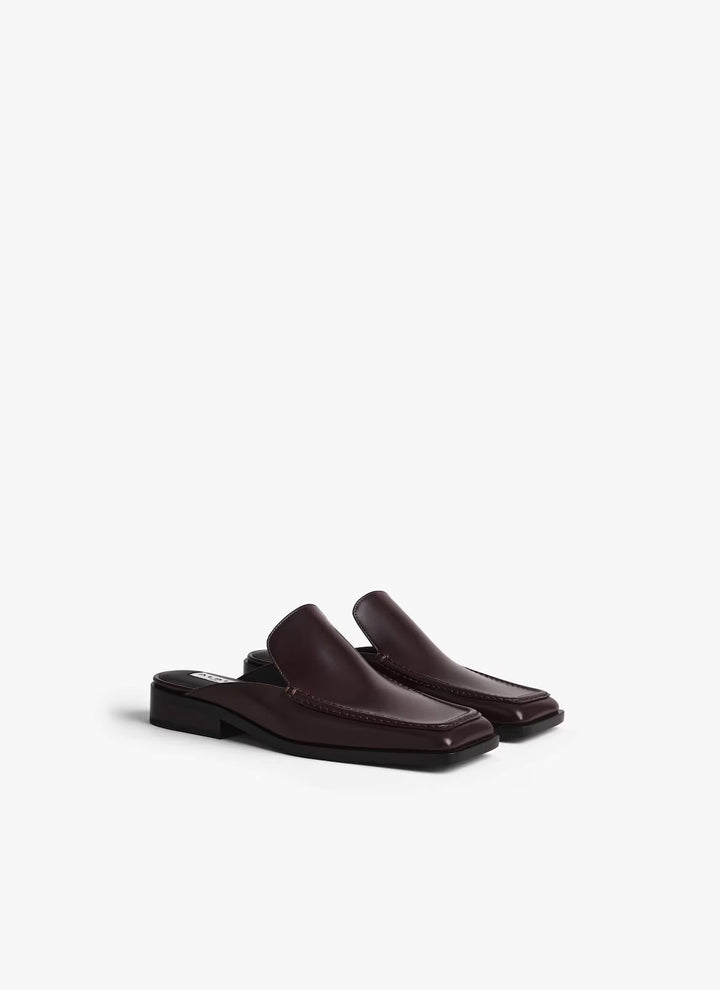 Loafer Mules 35 Brushed Calfskin