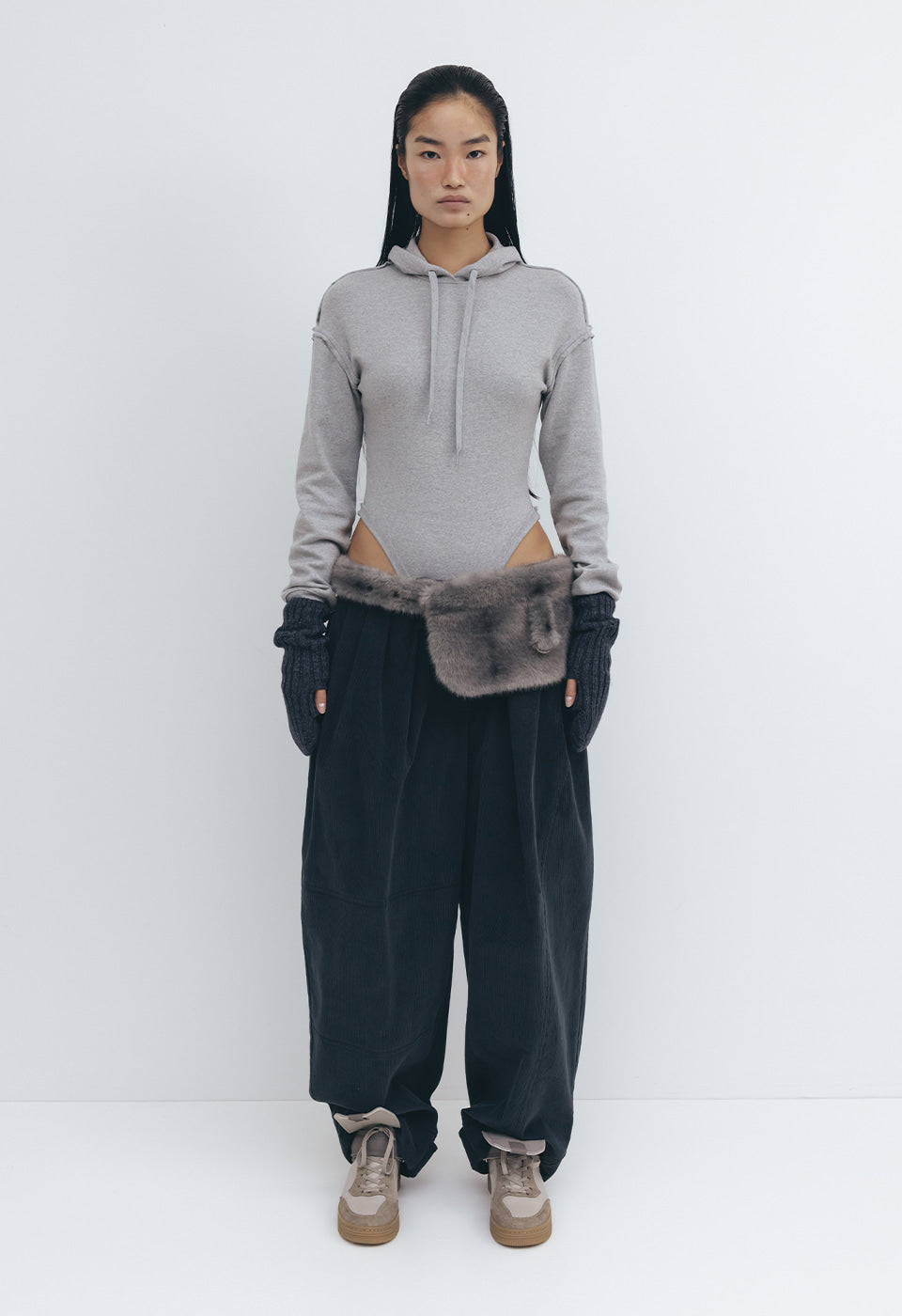 Furry Pocket Belt Bag