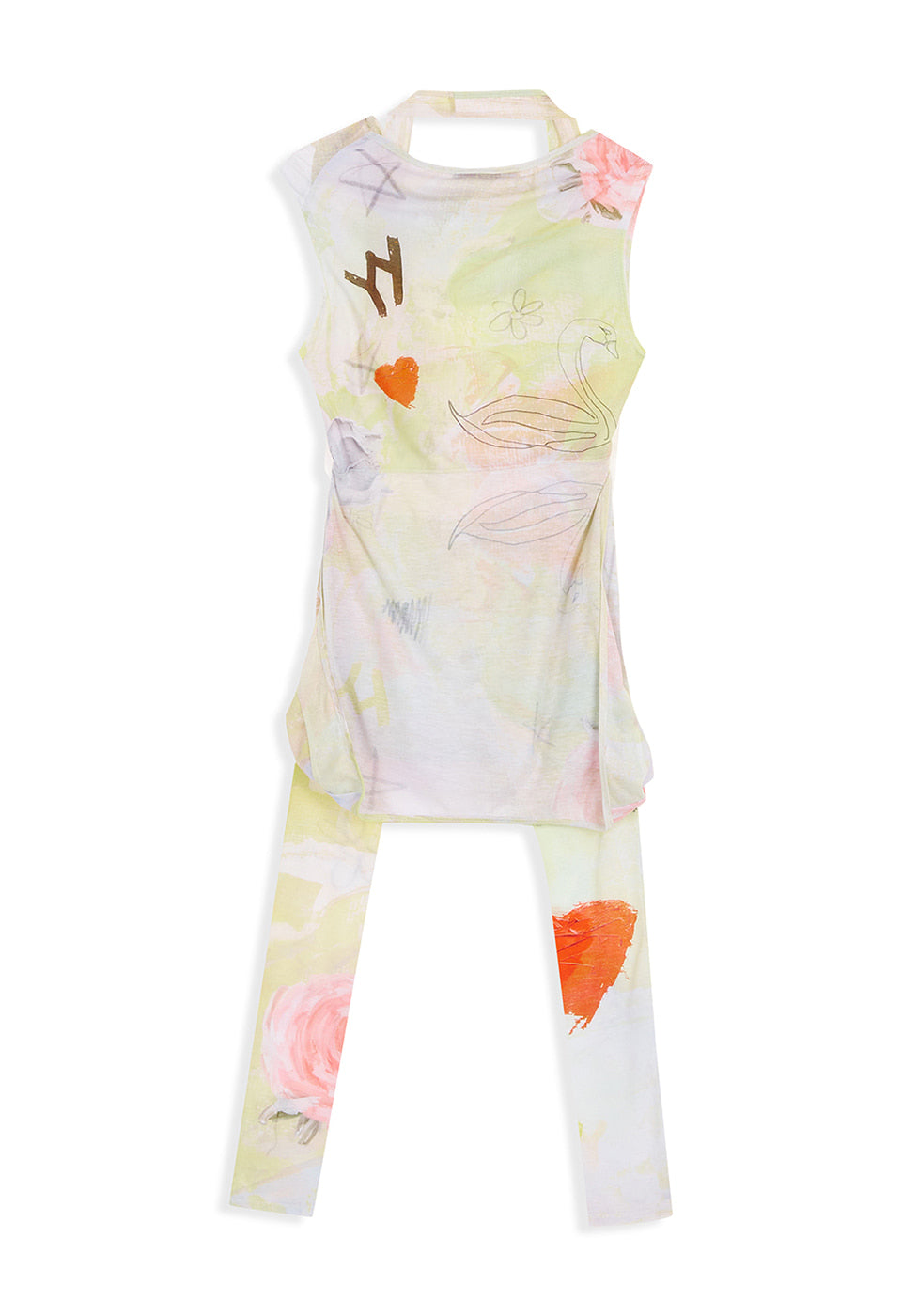 Graphic Convertible Bolero Top