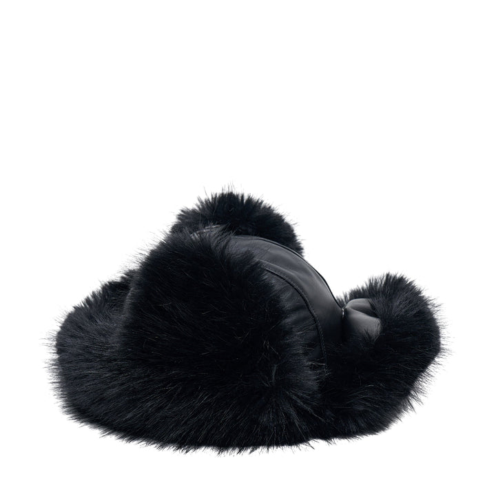 Women Trapper Hat Leather