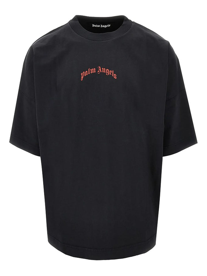 Back Curved Logo Over Tee