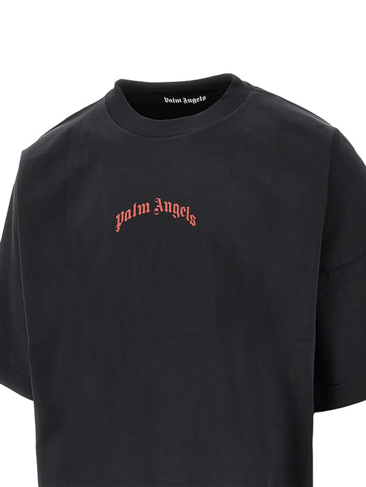 Back Curved Logo Over Tee