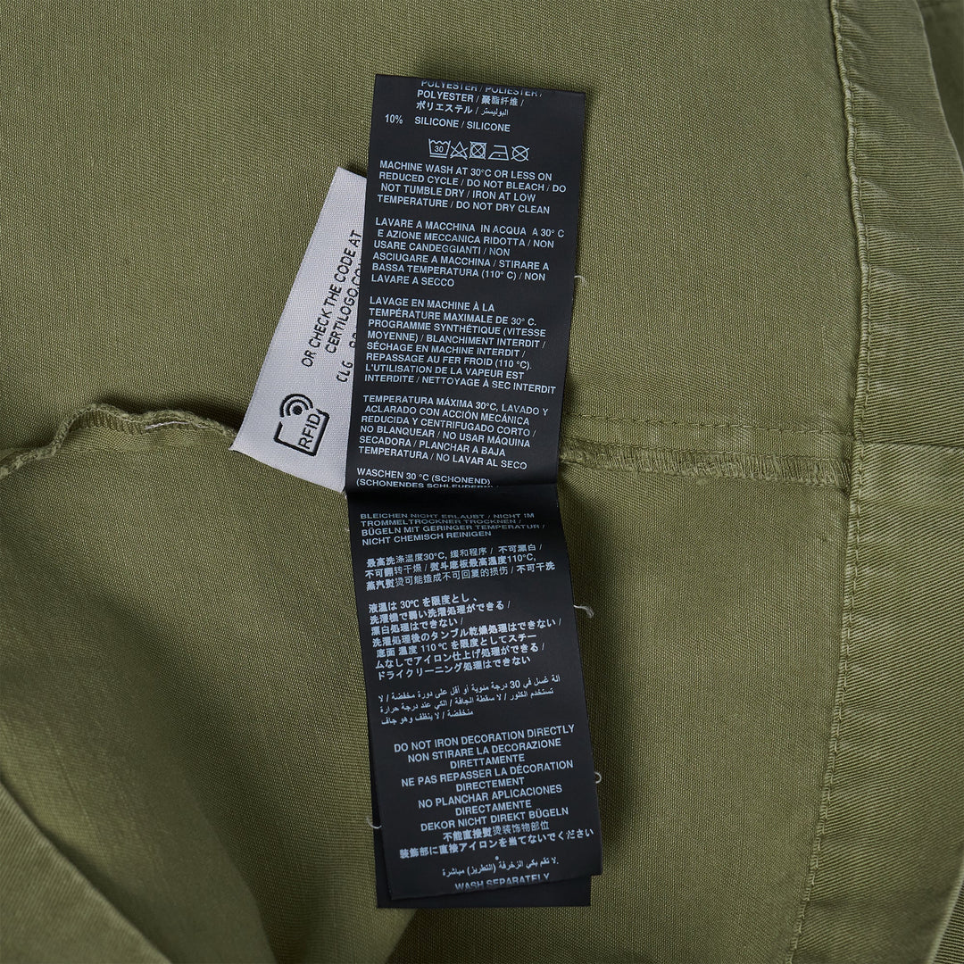 Military Patch Zipped Shirt