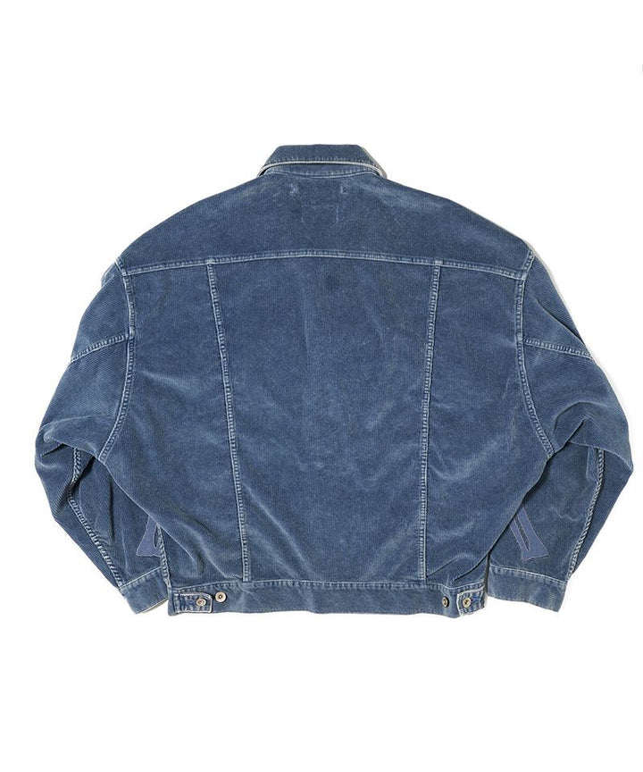 Bone Applique Corduroy Jacket