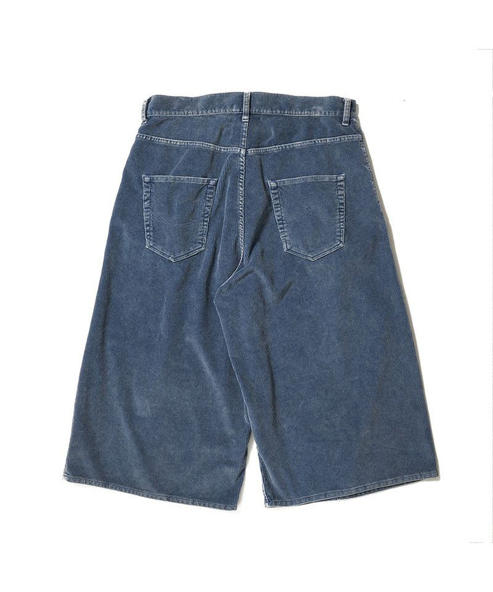 Bone Applique Corduroy Cropped Shorts