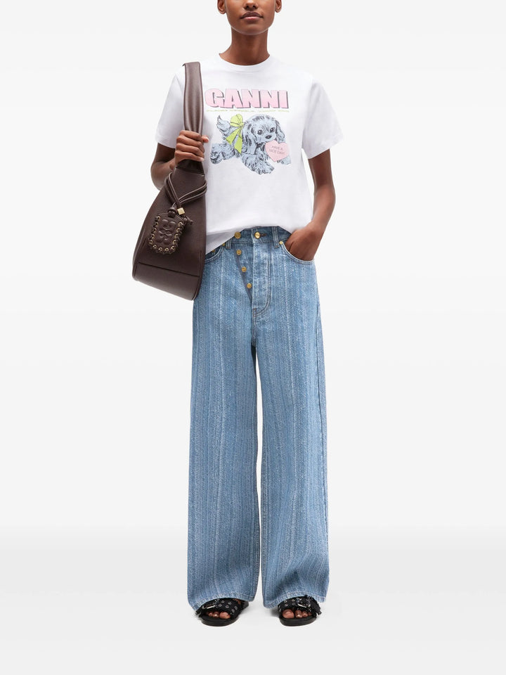 Structured Denim Double Fly