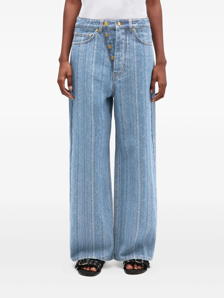 Structured Denim Double Fly