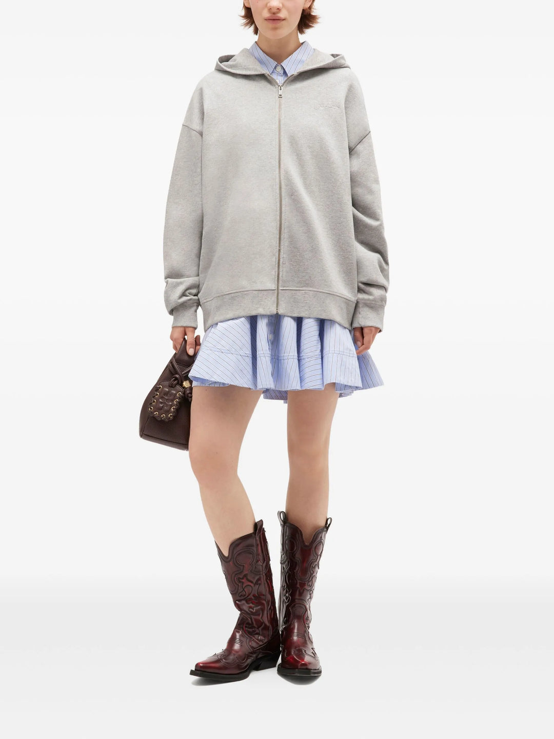 Isoli Teddy Oversized Zip Hoodie