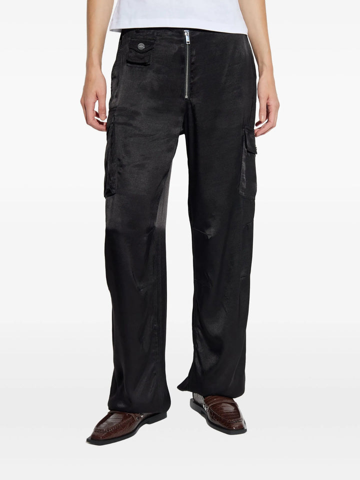 Washed Satin Pants