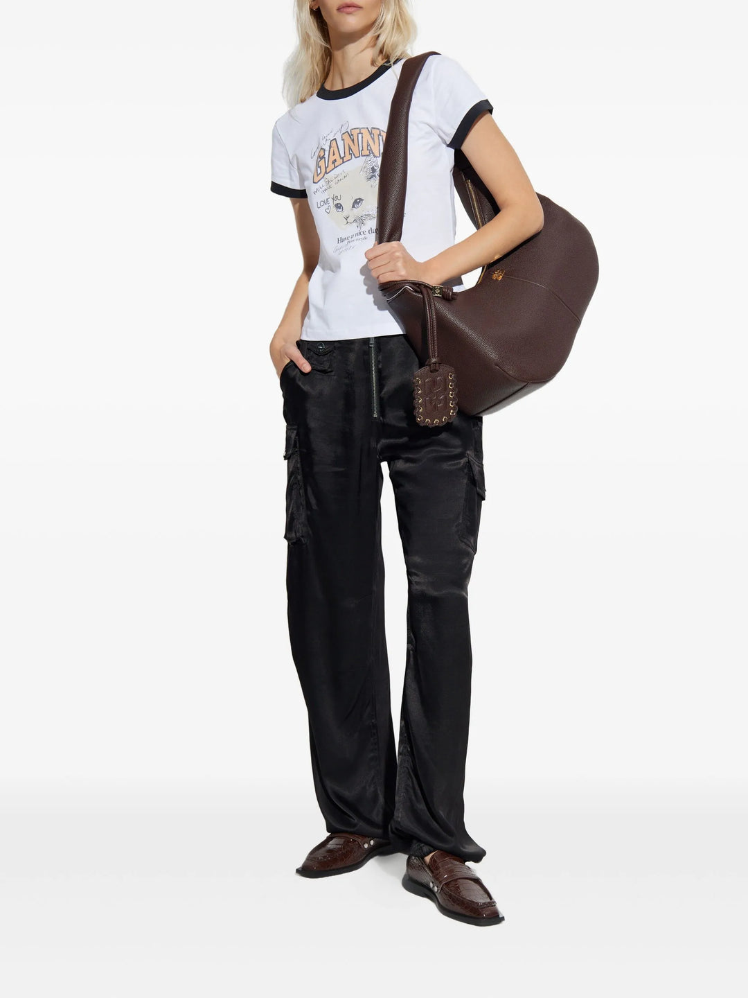 Washed Satin Pants