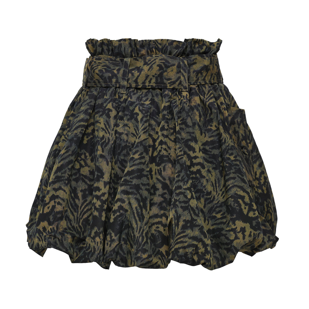 Penina Silk Bubble Hem Skirt