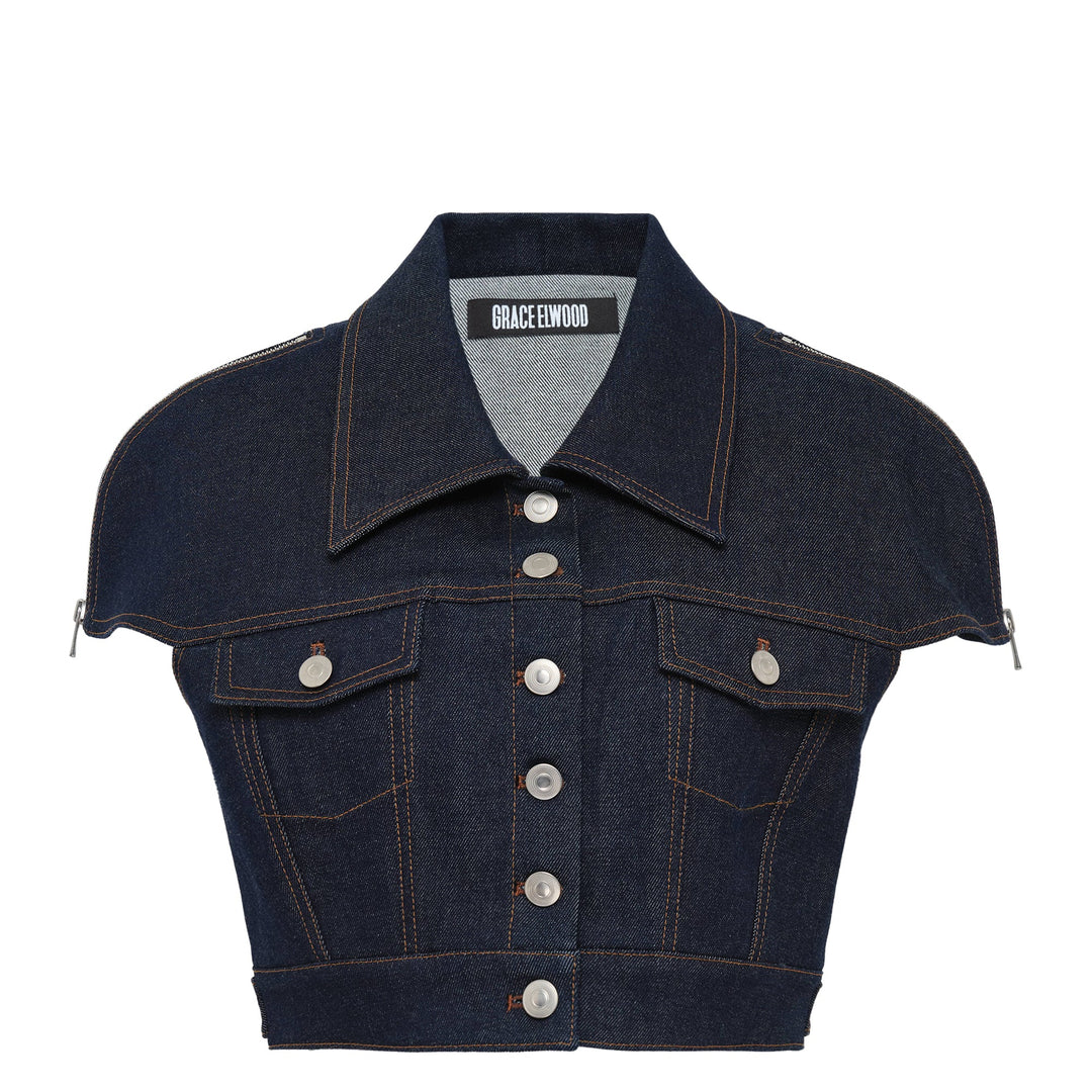 Cape Denim Jacket