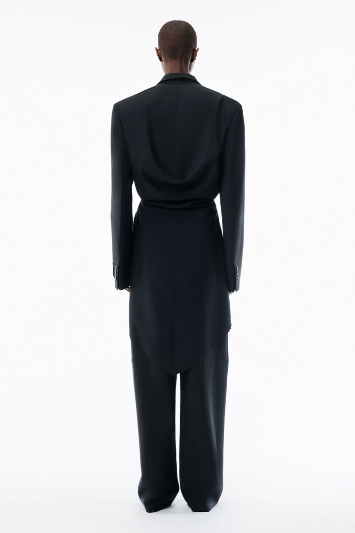 Cropped Drape Back Blazer