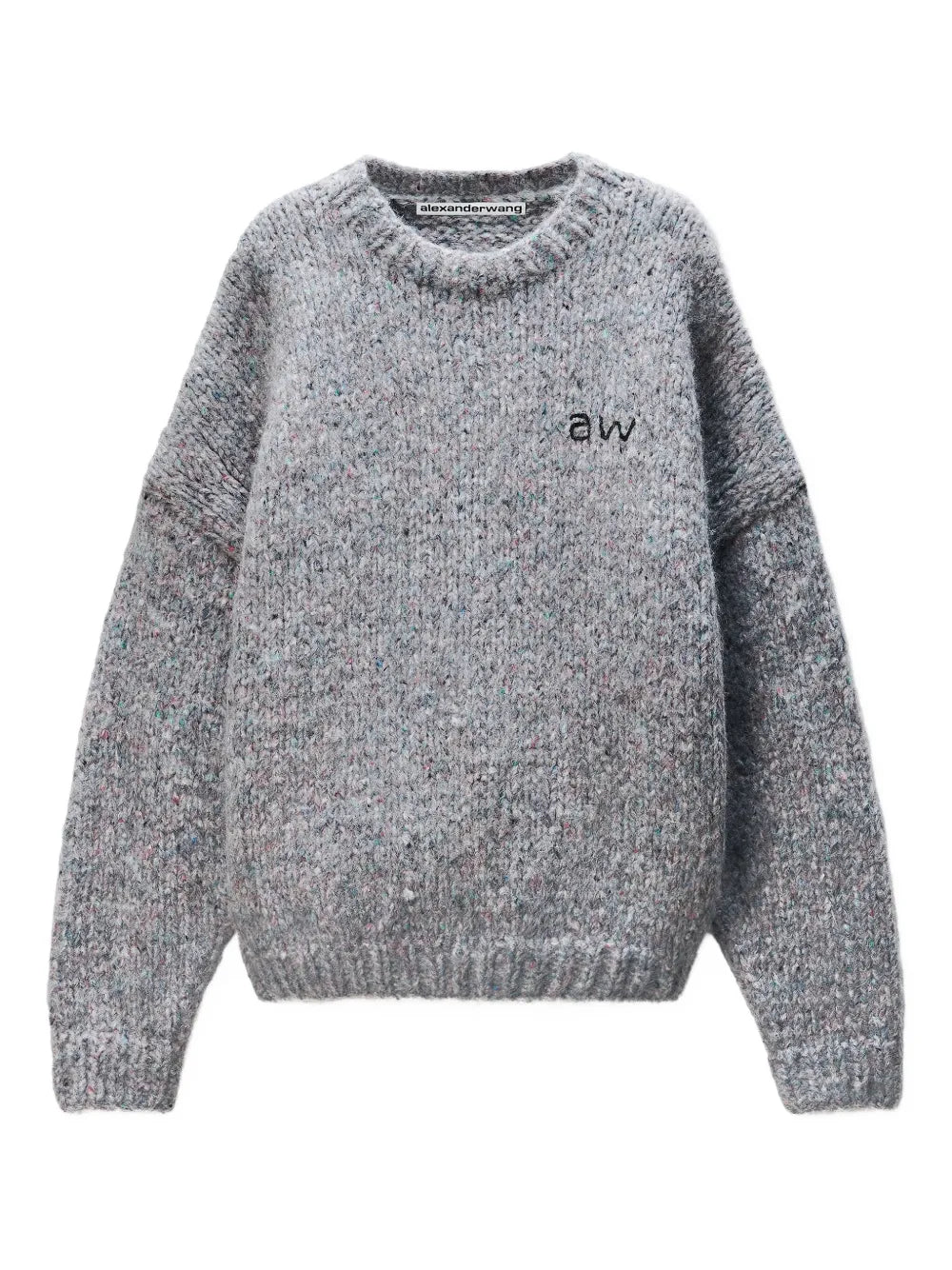 Oversized Pullover With Hand-Crochet Logo