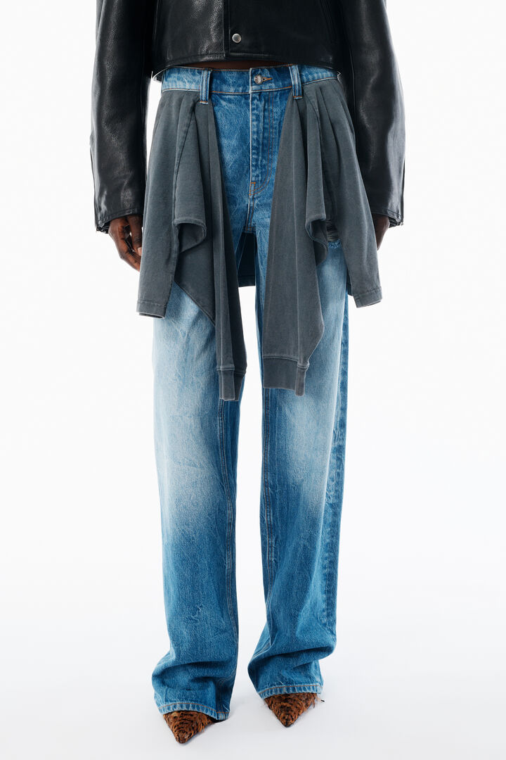 Pre-Styled Balloon Leg Jean