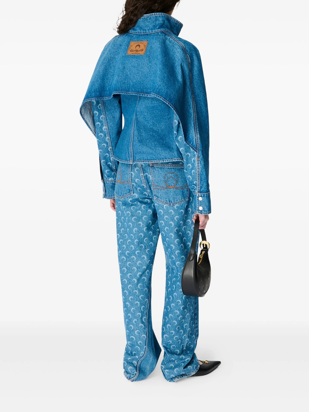 Moon Laser Blue Wash Denim Top