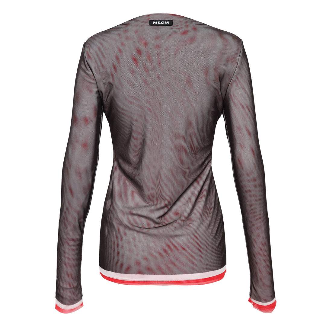 Mesh Blusa Blouse