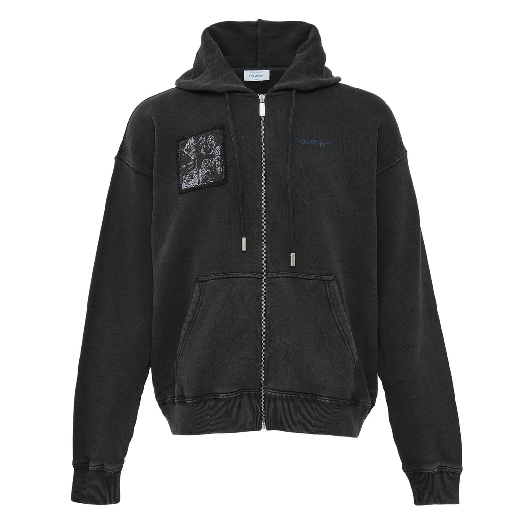 Faded Painting Skate Zip Hoodie