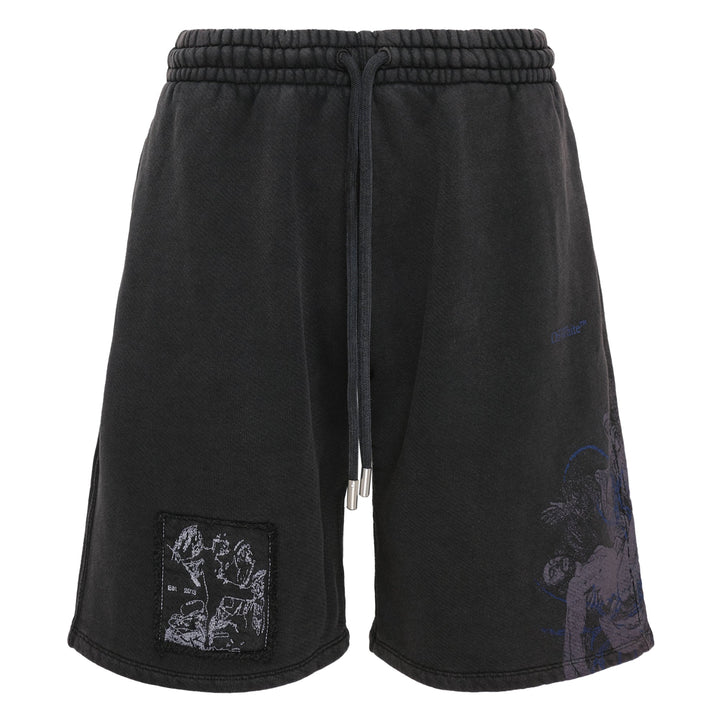 Faded Painting Skate Sweatshorts