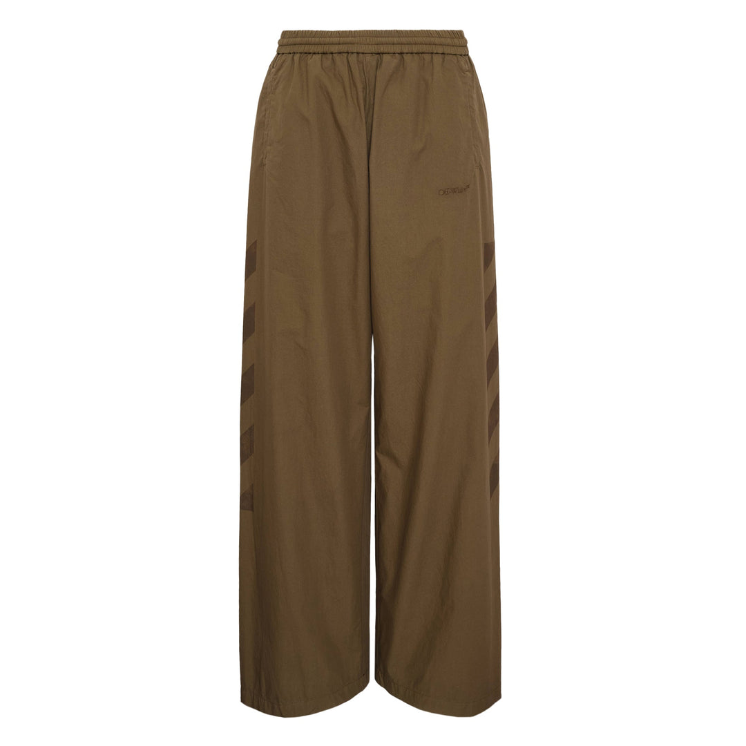 Diagonal Cotton Trackpants