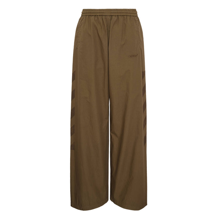 Diagonal Cotton Trackpants
