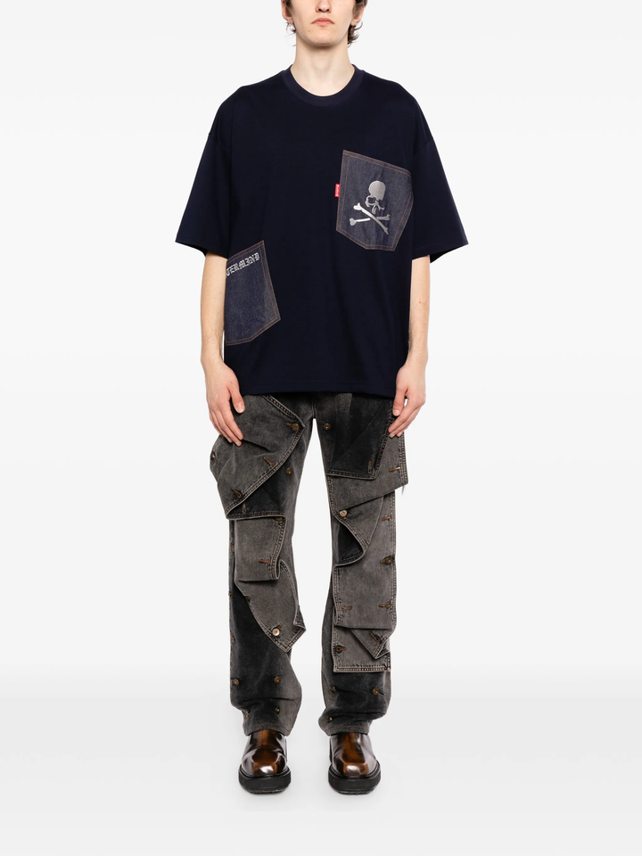 Boxy Fit Denim Pocket Tee