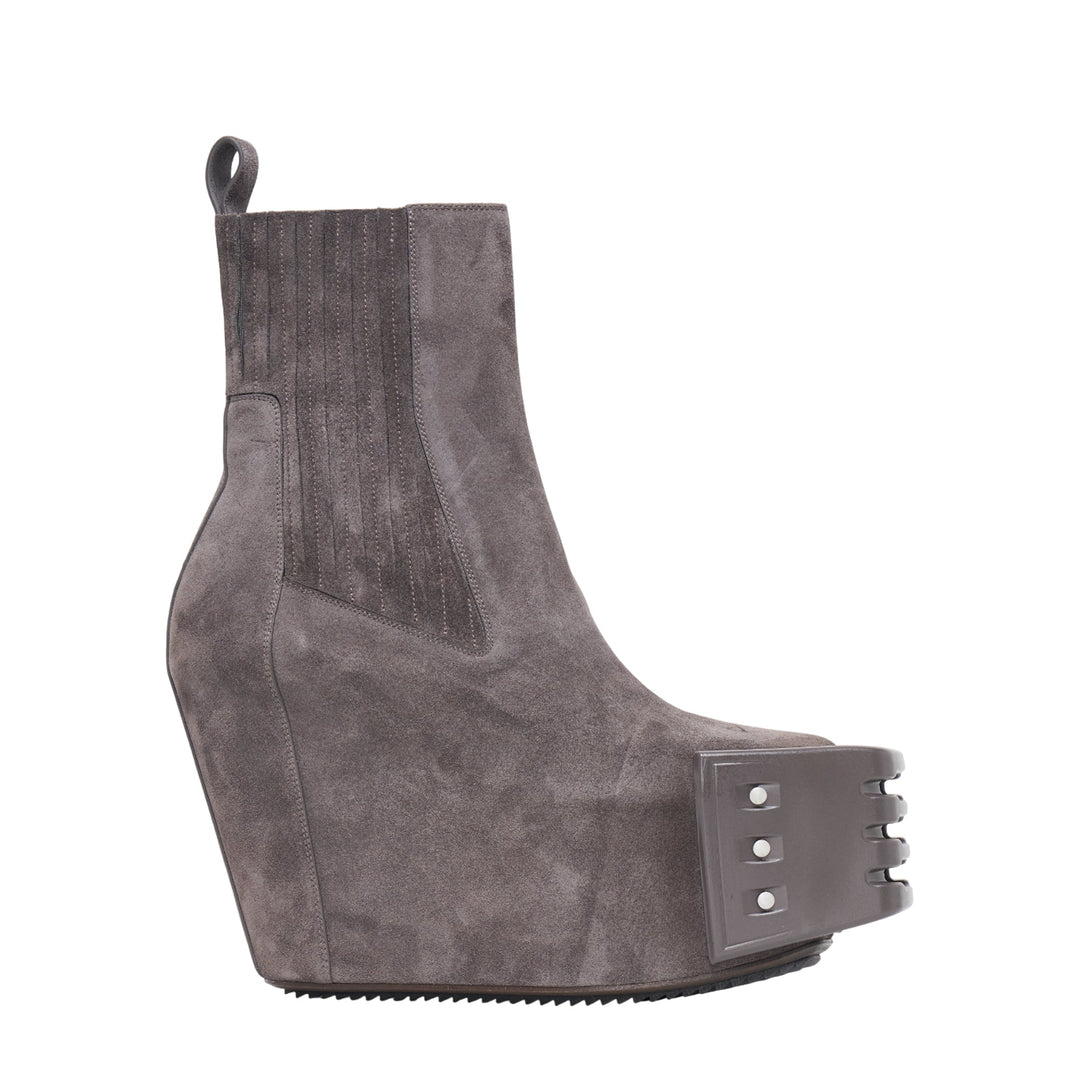 Grilled Wedge Beatle Suede Boots