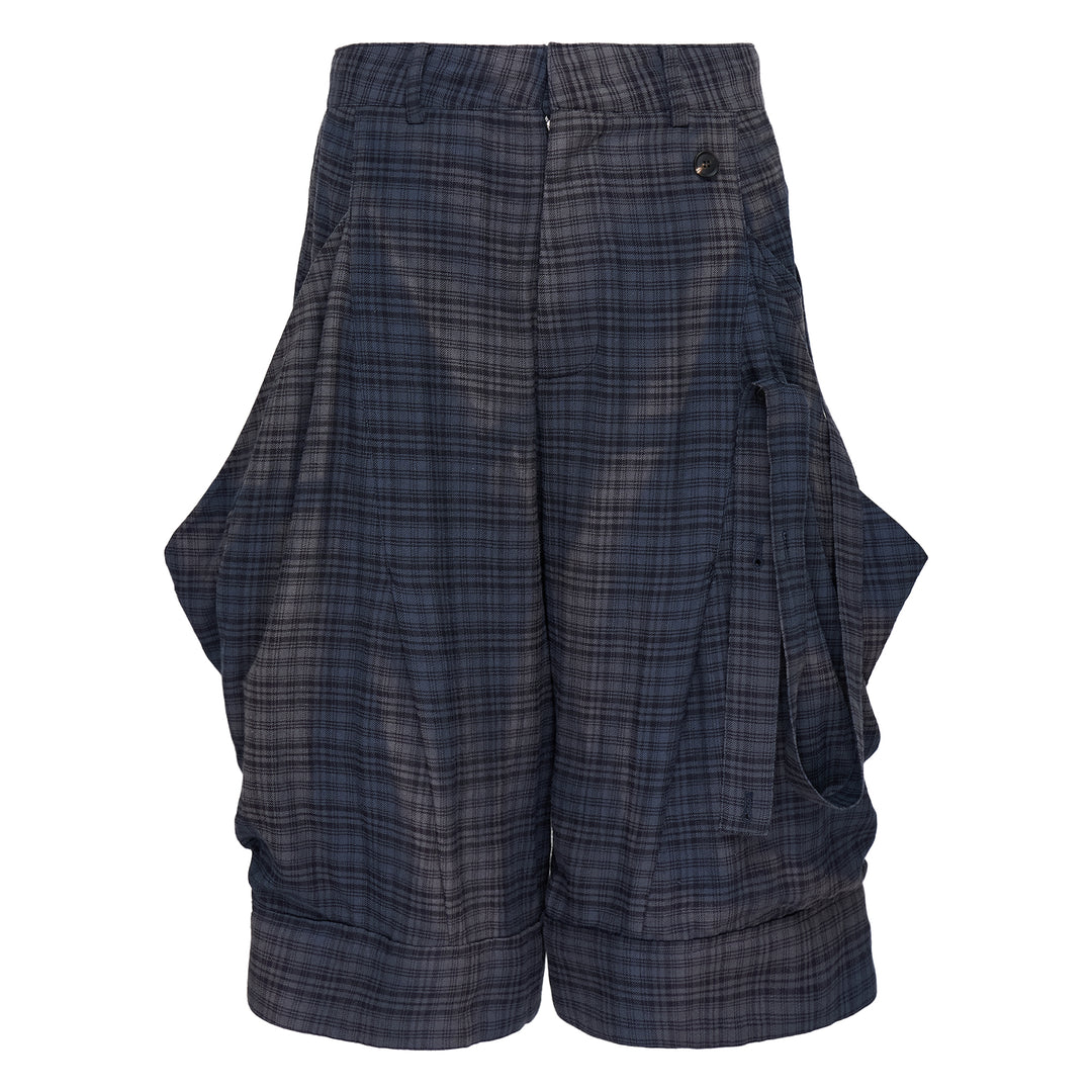 Sun-Bleached Layered Strap Shorts