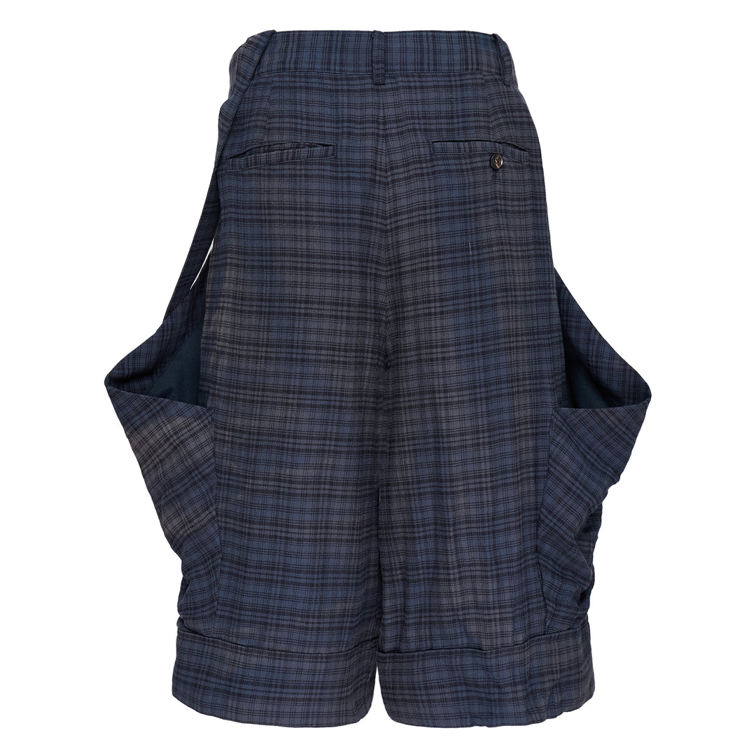 Sun-Bleached Layered Strap Shorts