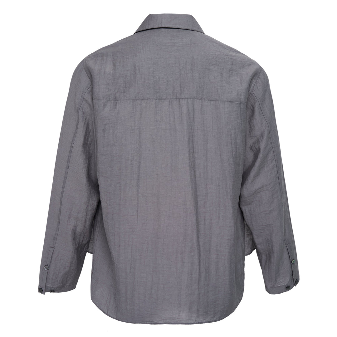 Layered Zip-Up Shirt