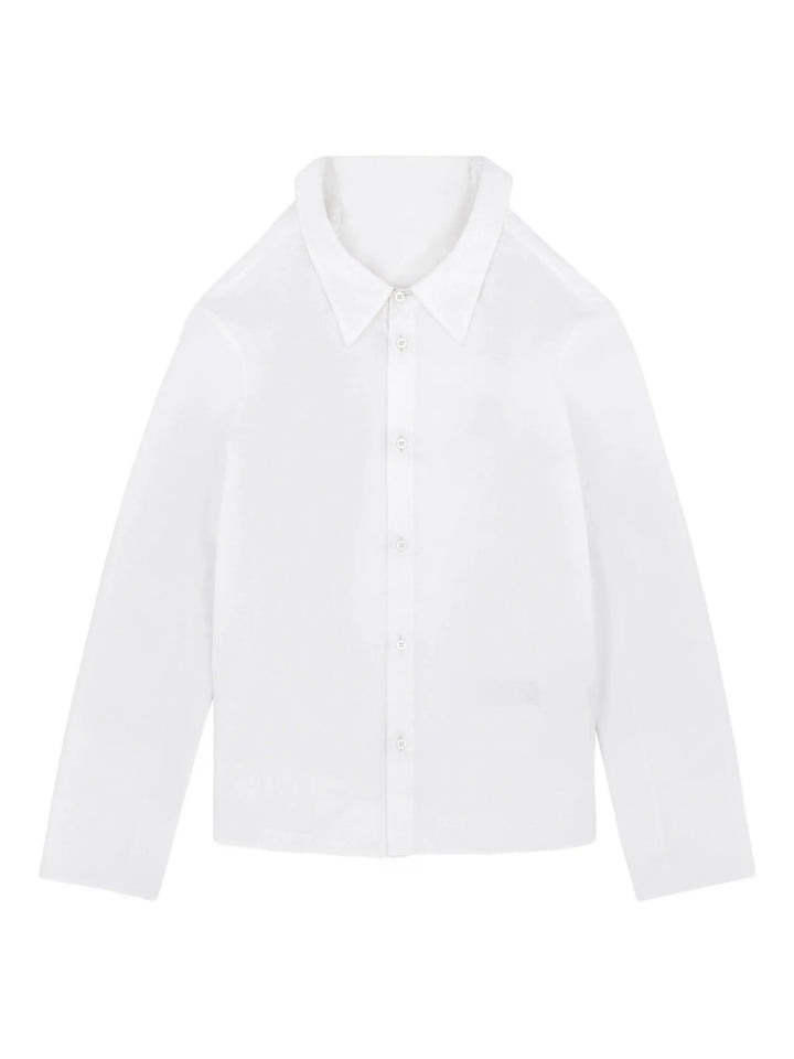 Long-Sleeved Cotton Poplin Shirt