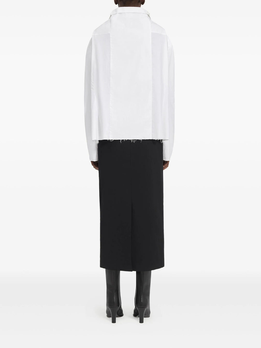 Long-Sleeved Cotton Poplin Shirt
