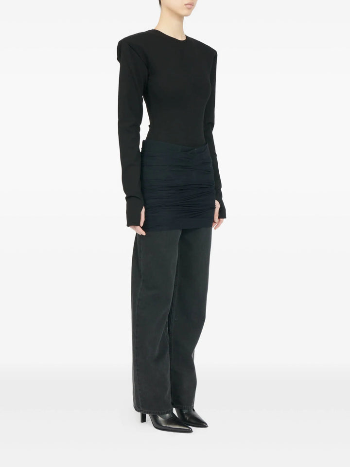 5 Pocket Black Denim Pants