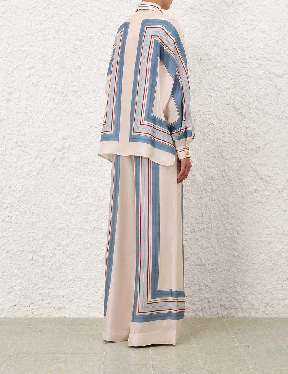 Relaxed Scarf Shirt