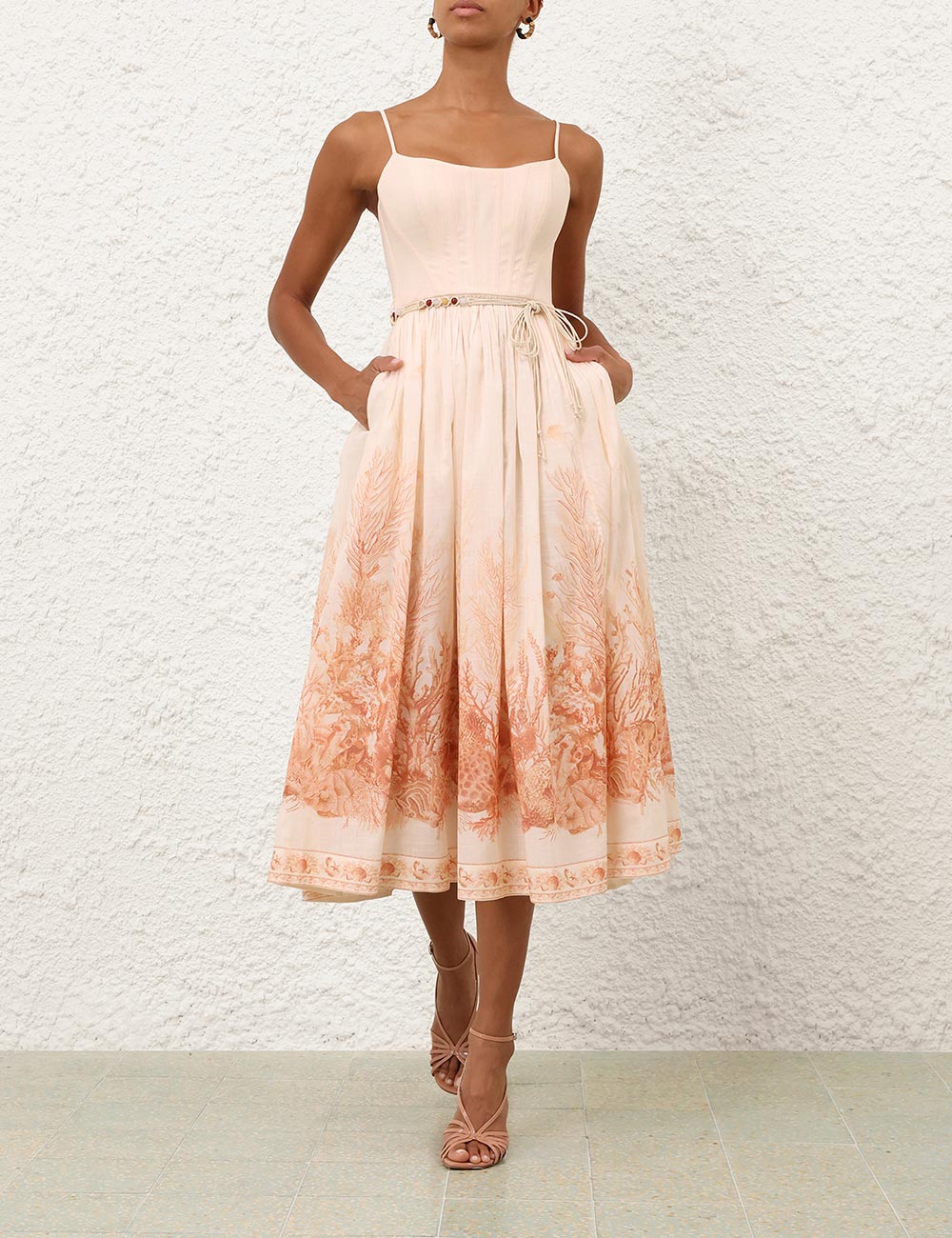 ZIMMERMANN Wanderlust Corset Midi Dress - view 2