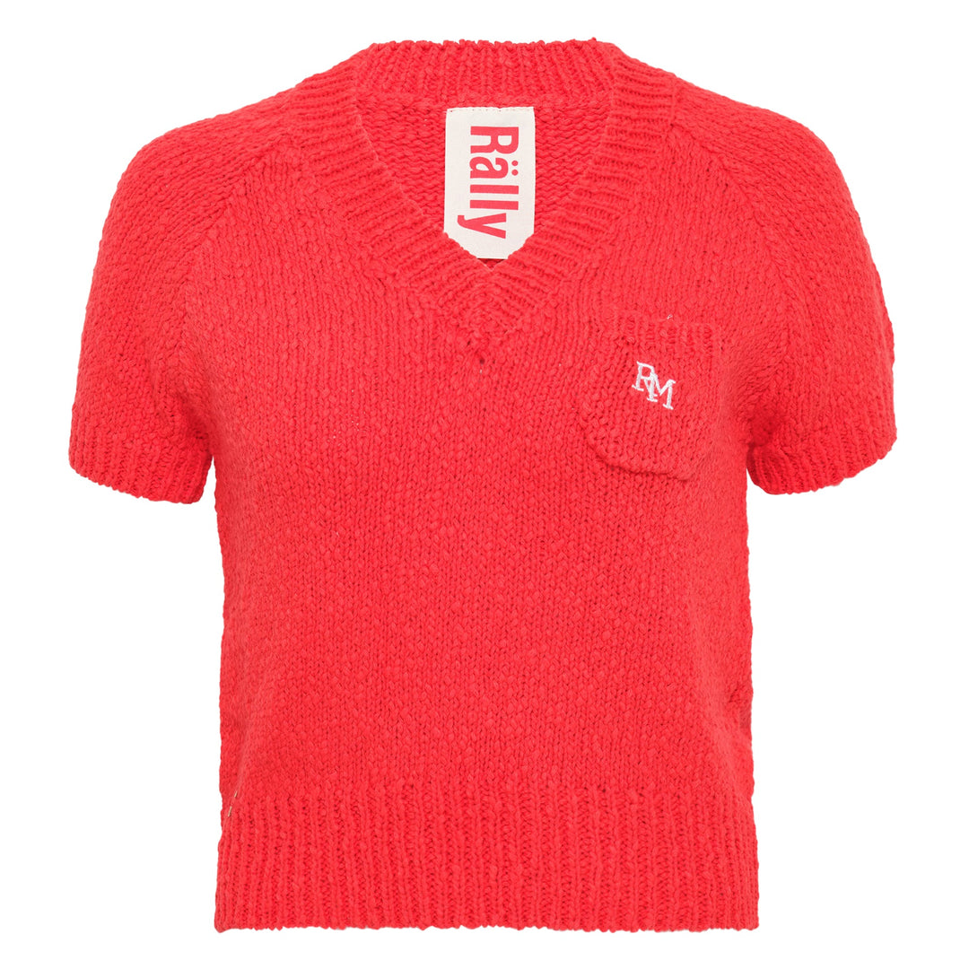 V-Neck Knitted Crop Top