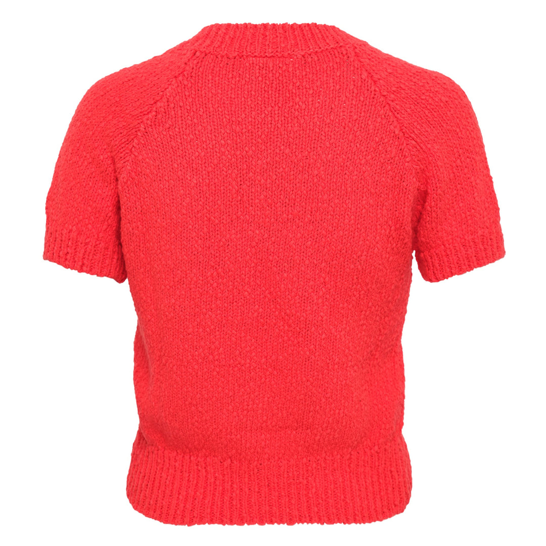 V-Neck Knitted Crop Top